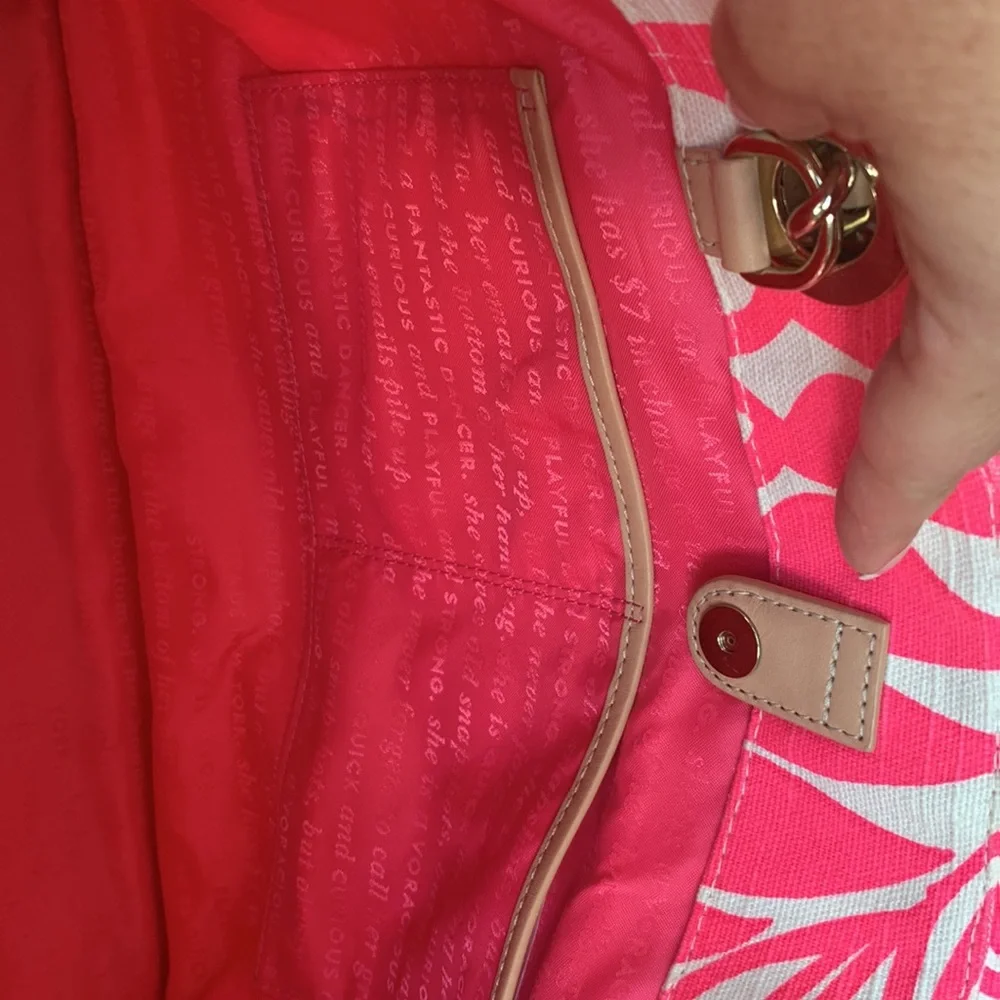 *LIKE NEW* Kate Spade Palm Fronds Print Tote - Picture 6 of 17